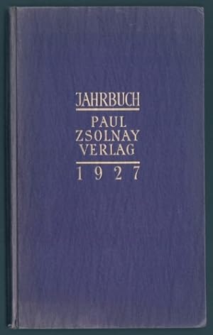 Seller image for Jahrbuch Paul Zsolnay Verlag 1927. for sale by Antiquariat A. Suelzen