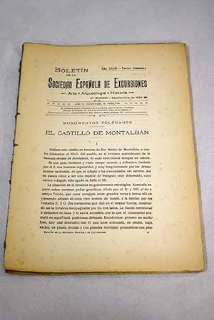 Imagen del vendedor de Boletn de la Sociedad Espaola de Excursiones, Ao 1924, vol. 32, n 3:: El Castillo de Montalbn.; La Bureba.; Notas artsticas de Alcal de Henares.; La Catedral de Orense.; El Obispo Ramrez de Fuenleal y Villaescusa de Haro.; Excursin a vila, Segovia, Riofro y la Granja.; La Sociedad Espaola de Excuersiones en Accin a la venta por Alcan Libros