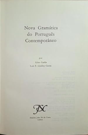 Seller image for NOVA GRAMTICA DO PORTUGUS CONTEMPORNEO. [7. EDIO, ENCADERNAO DO EDITOR] for sale by Livraria Castro e Silva