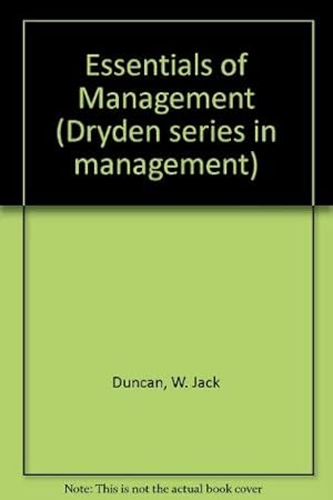 Seller image for Essentials of management (Dryden series in management) for sale by -OnTimeBooks-