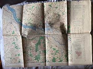 Imagen del vendedor de Hamburg: A collection of 4 maps. 1 x Ordnance Survey Sheet L4, 1943; 2 x Town Plans, War Office, 1944; 1 x undated Public Transport Map a la venta por Brian Corrigan