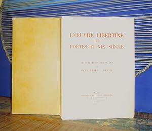 Seller image for L'Oeuvre libertine des potes du XIX sicle. for sale by Dj Jadis