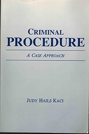 Seller image for Criminal procedure: A case approach for sale by -OnTimeBooks-