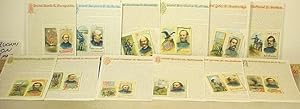 [ Group Of 33 Cards With Biographies Of Civil War Generals And Admirals ]