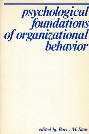 Seller image for Psychological foundations of organizational behavior for sale by -OnTimeBooks-