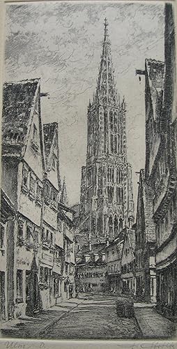 Ulm / D. - original Etching