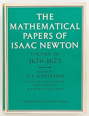 Bild des Verkufers fr The Mathematical Papers of Isaac Newton, Volume III: 1670-1673 zum Verkauf von Zed Books