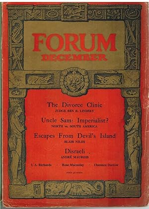 Seller image for FORUM A Magazine of Controversy Volume 78, Number 6, December 1927 for sale by The Avocado Pit