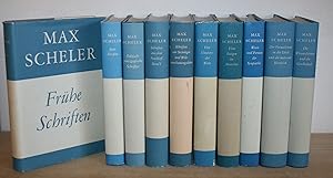 Bild des Verkufers fr Gesammelte Werke, Band 1-10: Frhe Schriften. Der Formalismus in der Ethik. Vom Umsturz der Werte. Politisch-pdagogische Schriften. Vom Ewigen im Menschen. Schriften zur Soziologie. Wesen und Form der Sympathie. Die Wissensformen und die Gesellschaft. Spte Schriften. Schriften aus dem Nachla, Band 1. zum Verkauf von Antiquariat Gallenberger