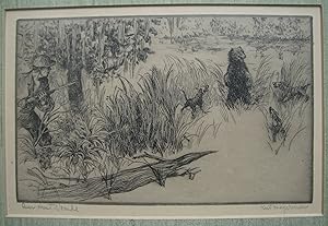 Seller image for Bear Hunt Florida - Original Etching for sale by Cultural Connection