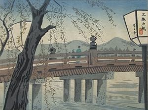 Great Sanjou Bridge - Original Wood Block