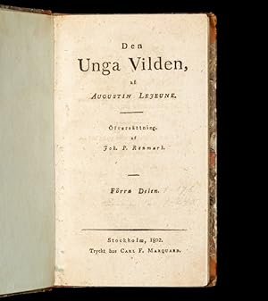 Seller image for [IMAGINARY VOYAGES; NEW ZEALAND] Den unga vilden. for sale by Douglas Stewart Fine Books