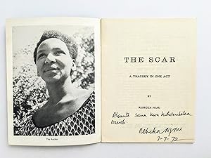 REBECCA NJAU - KENYA'S FIRST FEMALE PLAYWRIGHT **SIGNED & INSCRIBED** THE SCAR: A TRAGEDY IN ONE ACT