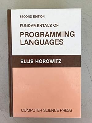 Imagen del vendedor de Fundamentals of Programming Languages a la venta por WeBuyBooks