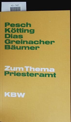Seller image for Zum Thema Priesteramt. for sale by Antiquariat Bookfarm