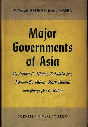 Bild des Verkufers fr Major governments of Asia. zum Verkauf von Antiquariat Bookfarm