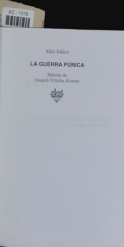 Seller image for La Guerra pnica. for sale by Antiquariat Bookfarm