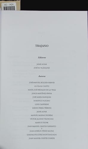 Seller image for Trajano. for sale by Antiquariat Bookfarm