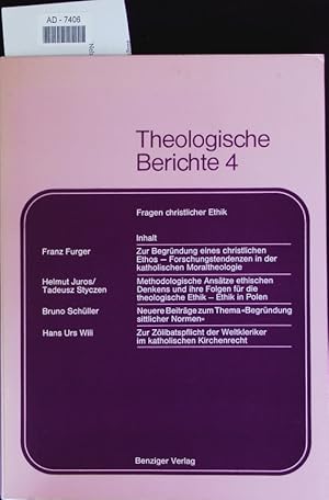 Seller image for Fragen christlicher Ethik. for sale by Antiquariat Bookfarm
