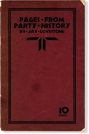 Imagen del vendedor de Pages From Party History a la venta por Lorne Bair Rare Books, ABAA