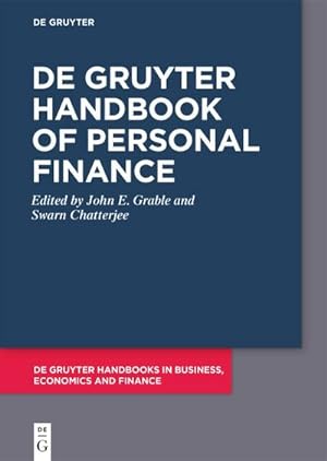 Seller image for De Gruyter Handbook of Personal Finance for sale by AHA-BUCH GmbH