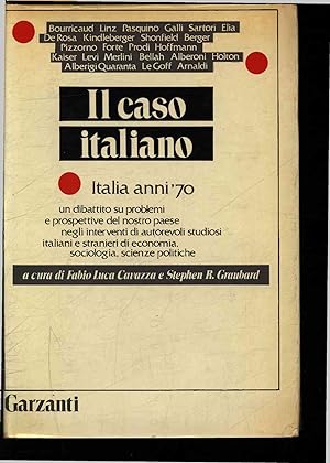 Bild des Verkufers fr Il caso italiano. zum Verkauf von Antiquariat Bookfarm