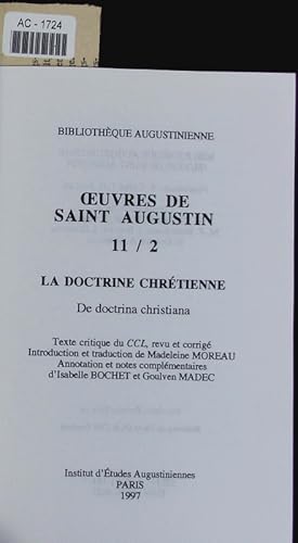 ¼uvres de Saint Augustin.