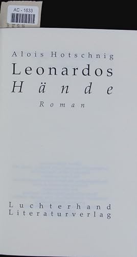 Seller image for Leonardos Hnde. Roman. for sale by Antiquariat Bookfarm
