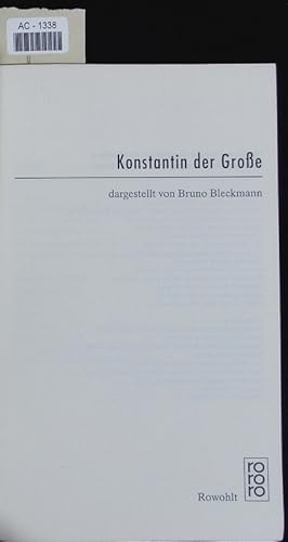 Bild des Verkufers fr Konstantin der Groe. zum Verkauf von Antiquariat Bookfarm