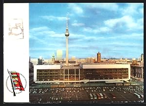 Image du vendeur pour Ansichtskarte Berlin, Palast der Republik am Marx-Engels-Platz, 25 Jahre Warschauer Pakt mis en vente par Bartko-Reher