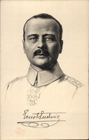 Künstler Ansichtskarte / Postkarte Großherzog Ernst Ludwig von Hessen Darmstadt, Porträt, Stengel...