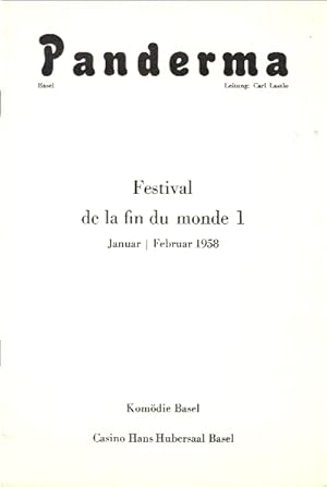 Image du vendeur pour Panderma. Festival de la fin du monde 1. Januar, Februar 1958. mis en vente par studio montespecchio