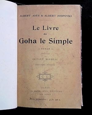 Imagen del vendedor de Le livre de Goha le Simple a la venta por LibrairieLaLettre2