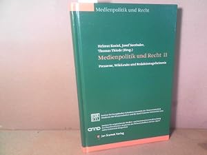 Immagine del venditore per Medienpolitik und Recht II. Presserat, WikiLeaks und Redaktionsgeheimnis. venduto da Antiquariat Deinbacher