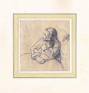 Seller image for Contemplation [pencil sketch] for sale by Christison Rare Books, IOBA SABDA