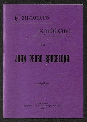 Bild des Verkufers fr Cancionero republicano zum Verkauf von Els llibres de la Vallrovira