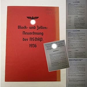 Bild des Verkufers fr Block- und Zellen-Neuordnung der NSDAP 1936 zum Verkauf von Galerie fr gegenstndliche Kunst