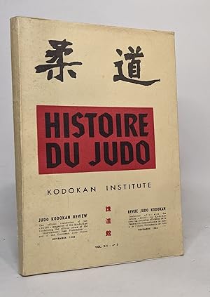 Histoire du judo - kodokan institute - vol XII n°5