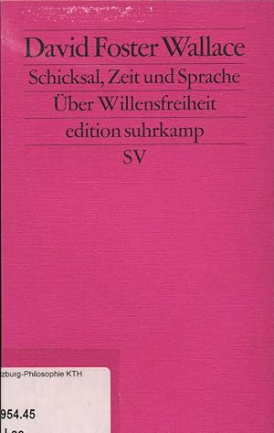 Seller image for Schicksal, Zeit und Sprache for sale by avelibro OHG