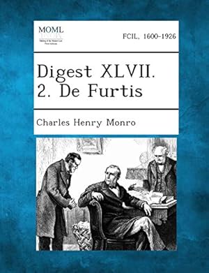 Seller image for Digest XLVII. 2. De Furtis for sale by WeBuyBooks