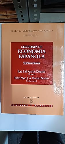 Imagen del vendedor de LECCIONES DE ECONOMIA ESPAOLA a la venta por LIBRERIA LA CLASICA