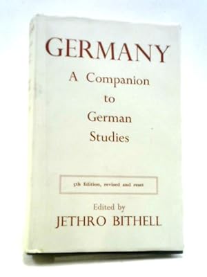 Bild des Verkufers fr Germany: A Companion to German Studies zum Verkauf von World of Rare Books