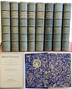 ALUMNI OXONIENSES: The Members of the University of Oxford, 1500-1714 (4 vols.): 1715-1886 (4 vol...