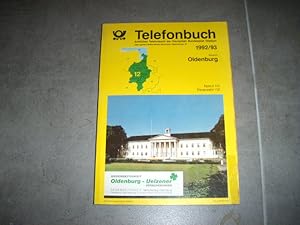 Bild des Verkufers fr Oldenburg, Amtliches Telefonbuch Bereich Oldenburg 1992/93. Stand: Mai 1992. Kreisfreie Stdte Delmenhorst, Oldenburg, Kreis Ammerland, Cloppenburg, Vechta, Wesermarsch. zum Verkauf von Antiquariat Andrea Hauck - Preise inkl. Mwst.