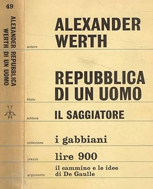 Immagine del venditore per Repubblica di un uomo venduto da Biblioteca di Babele