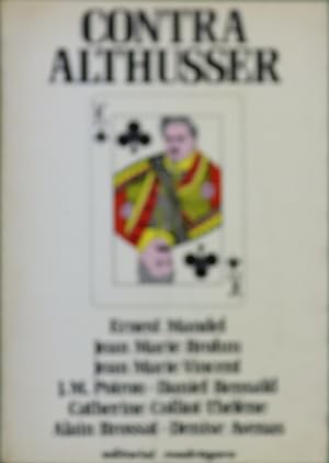 Imagen del vendedor de Contra Althusser a la venta por Librera Alonso Quijano