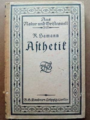 Seller image for sthetik. Aus Natur und Geisteswelt 345, Sammlung wissenschaftlich-gemeinverstndlicher Darstellungen for sale by Versandantiquariat Jena