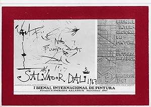 Seller image for Salvador DALI - Pice autographe signe avec dessin for sale by Manuscripta