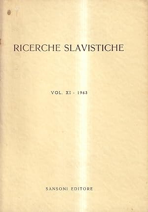 Ricerche slavistiche - Vol. XI, 1963