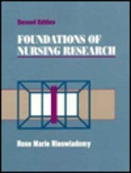 Bild des Verkufers fr Foundations of Nursing Research zum Verkauf von WeBuyBooks